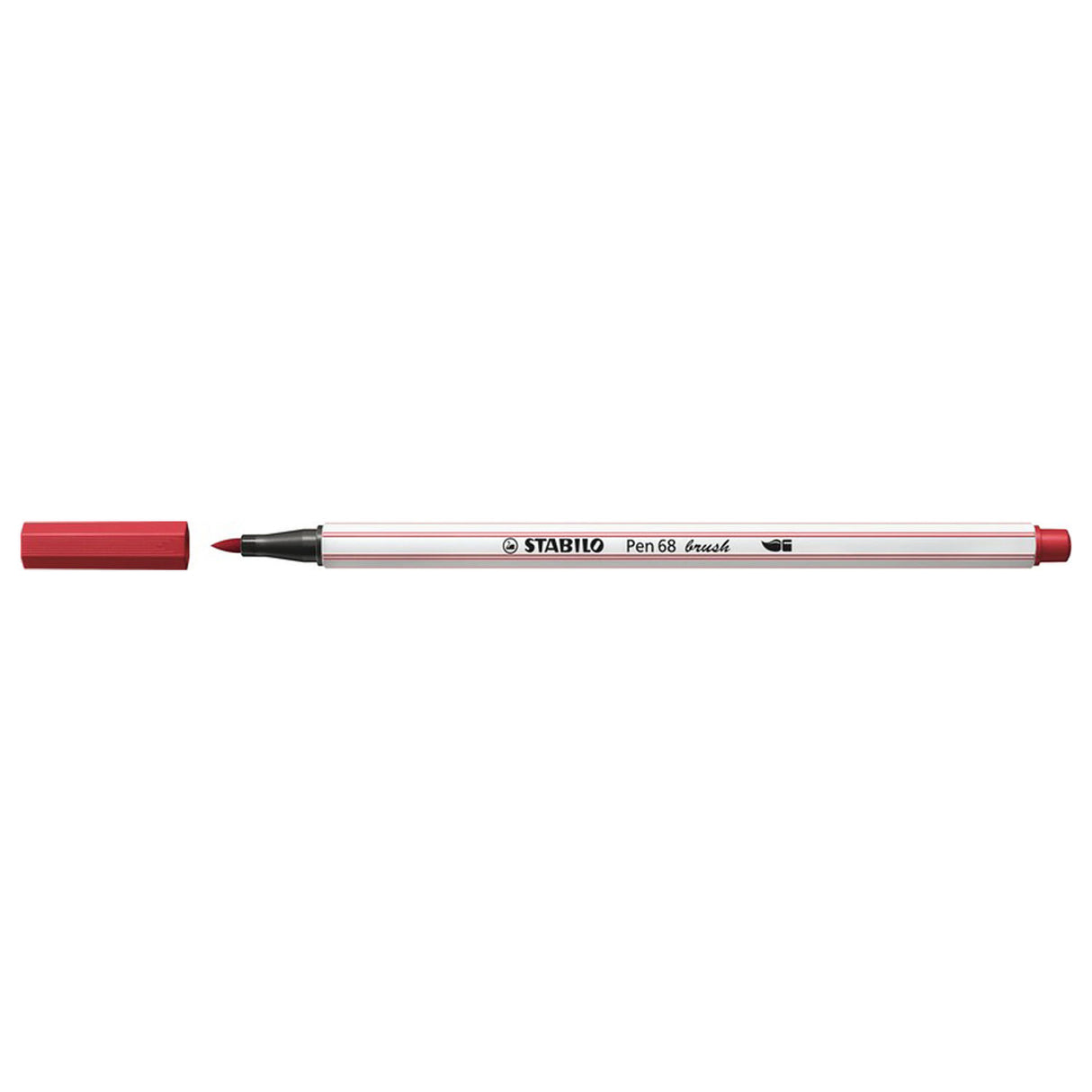 STABILO PEN 68 Brush 50 - Temno rdeča