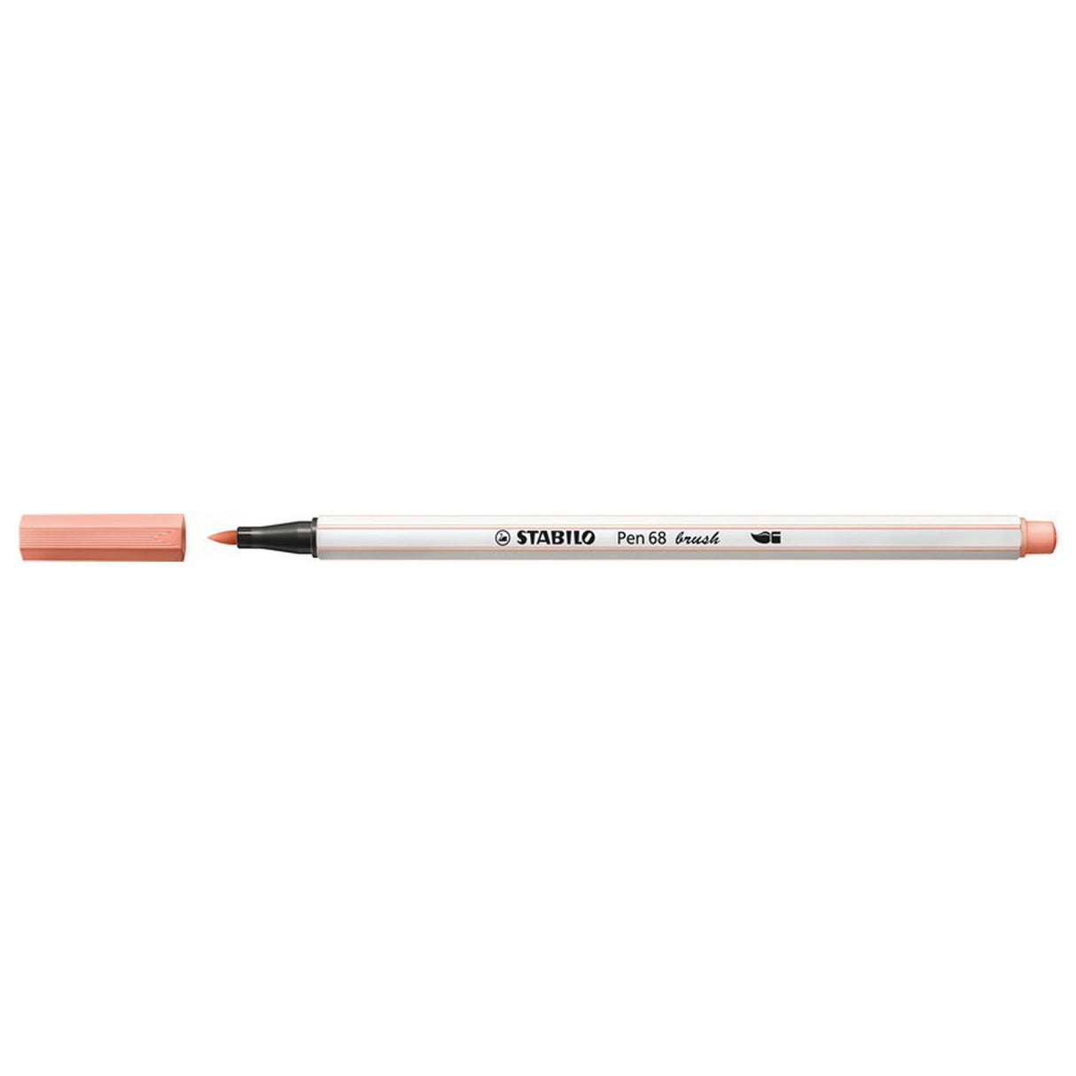 Stabilo Pen 68 brush - felt tip pen - apricot (26)