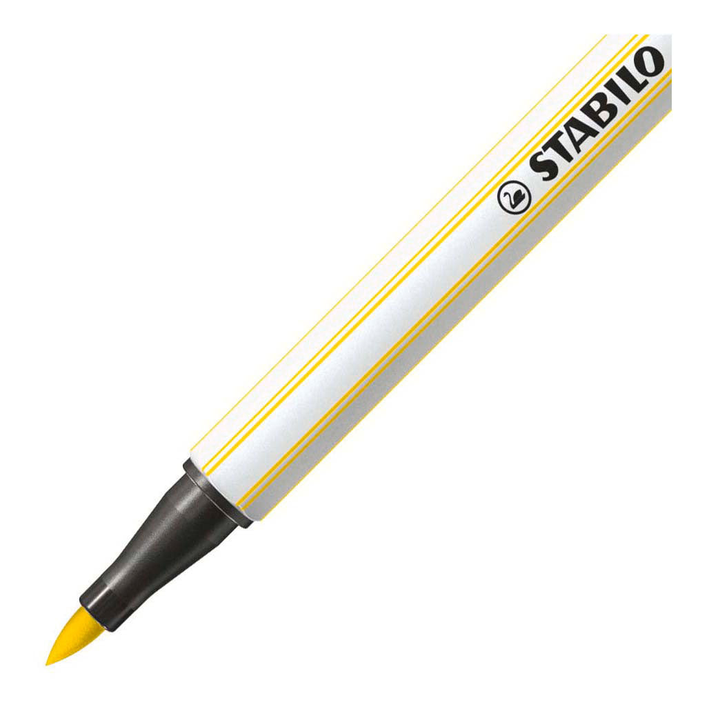 Stabilo Pen 68 Brush 24 Citroen Geel