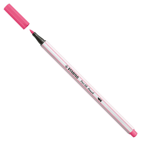 Stabilo pen 68 pinceau - feutre - rose (29)