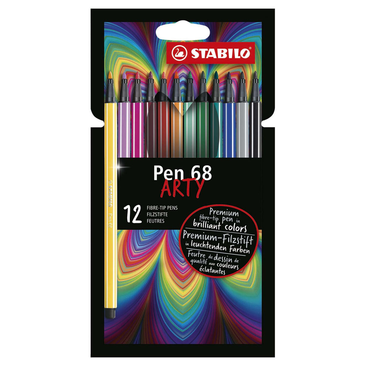 Stabilo Pen 68 Felt -Tip Penns Arty, 12: e.