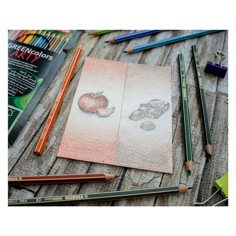 Abi Stlo Greencolors Arty Buntstifte, Etui mit 24 Stück