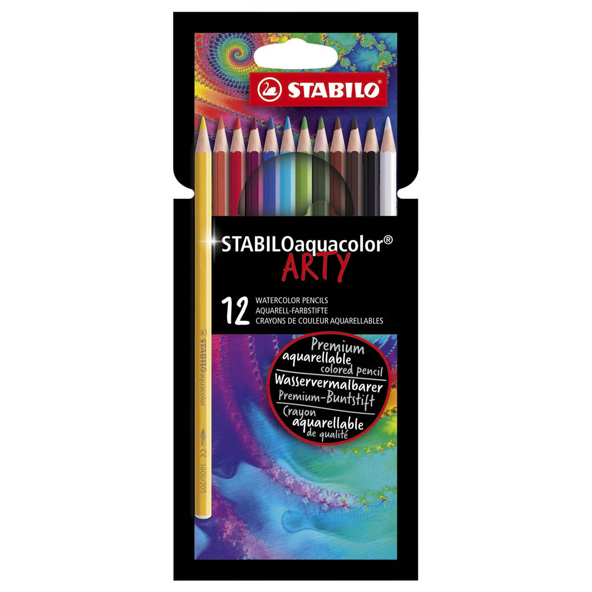 Stabilo Aquacolor Farvede blyanter Arty, 12 ..