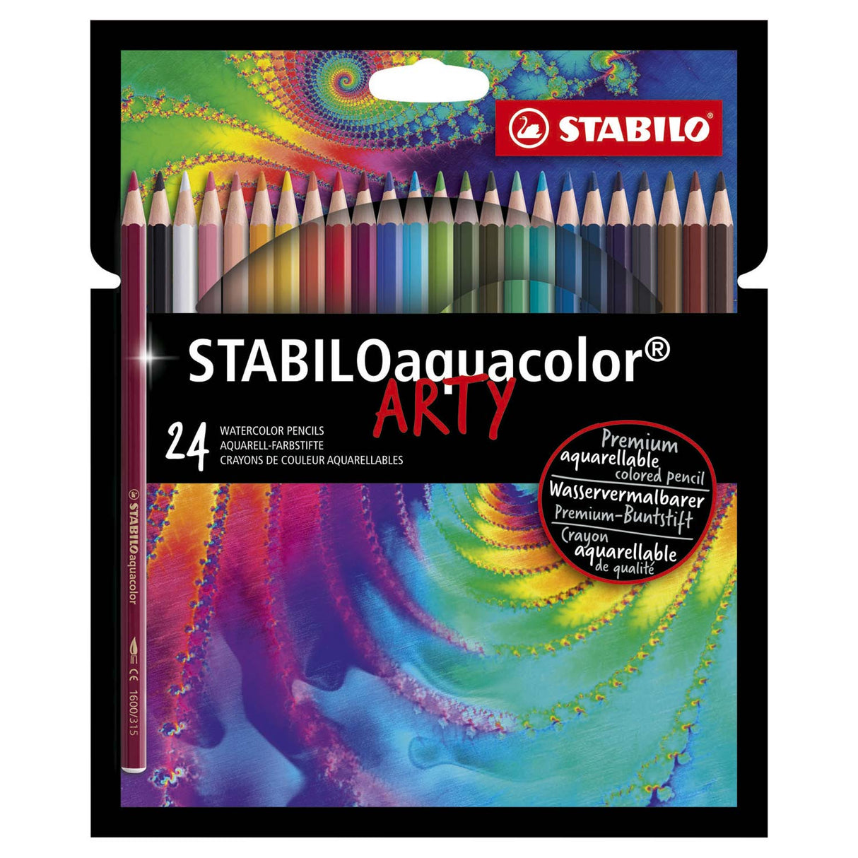 Stabilo Aquacolor Colored Pencils Arty, 24st.