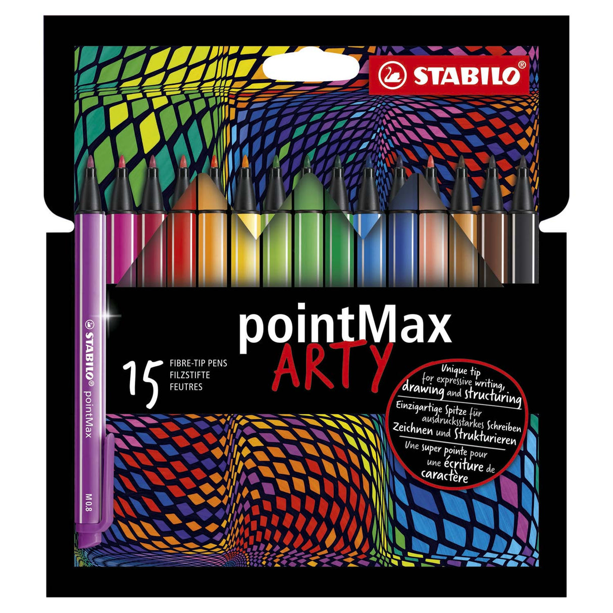 Stabilo Pointmax Fineliner Arty, 15º.