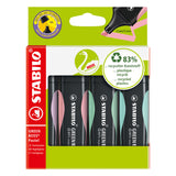 Stabilo Green Boss Pastel Marking Marker Set med 4 stycken