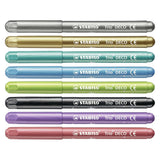 Stabilo Trio Deco Metallic Felt -Tip Pens 8st.