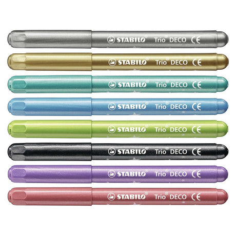 Stabilo Trio Deco Metallic Felt -Tip Pens 8st.