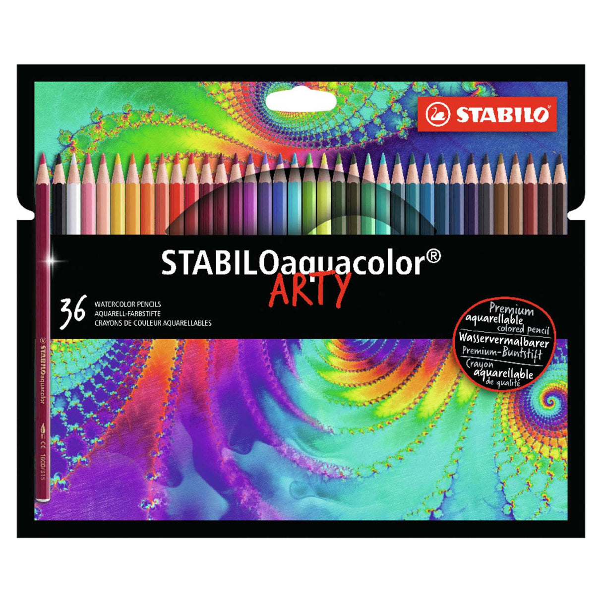 Stabilo aquacolor colored pencils arty penny, 36st.