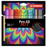 Stabolo Pen 68 ARTY Felt -Tip Penne 24 pezzi