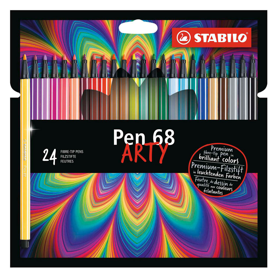 Stabilo Pen 68 ARTY Viltstiften 24 stuks