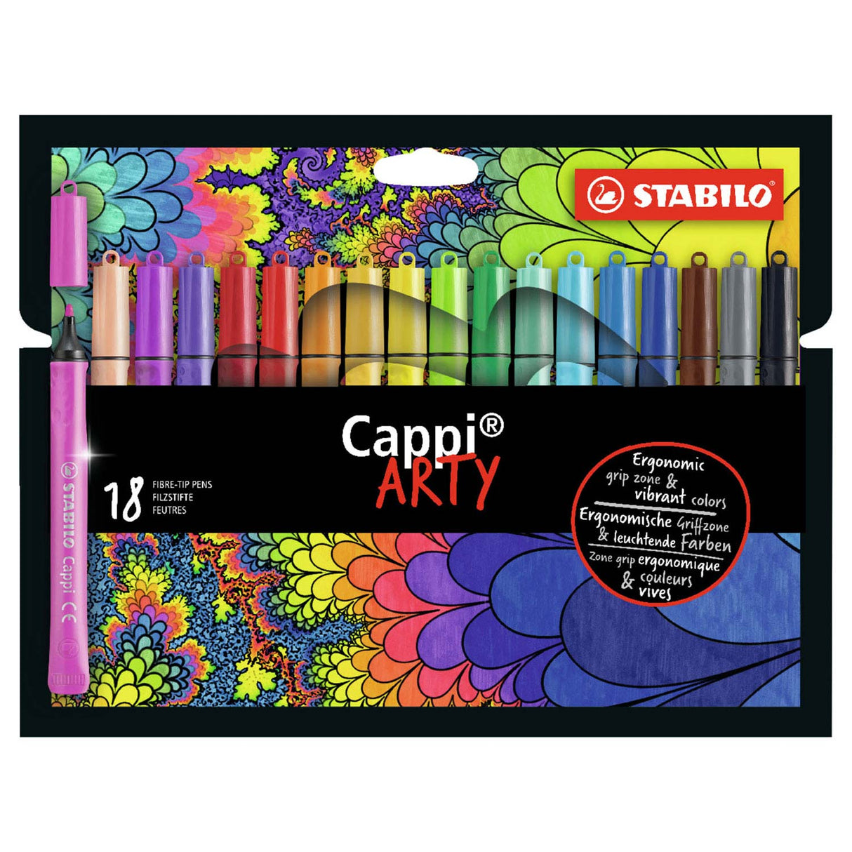 Stabilo Cappi Arty Felt -Tip stylos 18e.