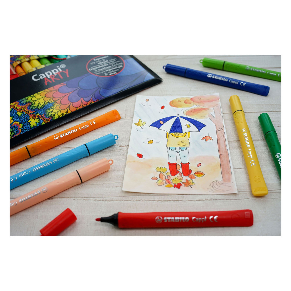 Stabilo Cappi Arty Felt -Tip stylos 18e.