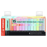 Stabilo Boss Original Deskset Pastel, 15.