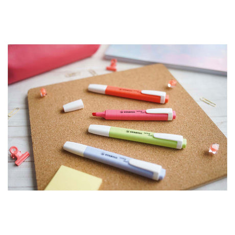 Stabilo swing cool - highlighter - perfect for on the go - pastel - case with 8 colors