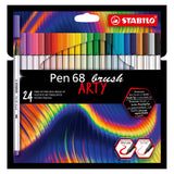 Stabilo Pen 68 Brush Arty felt -tip pens 24 pieces