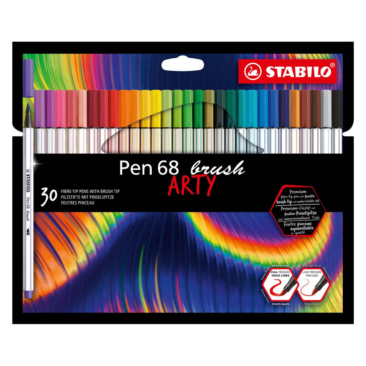 Stabilo Pen 68 Arty Felt -Tip Pens 30st.