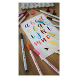 Stabilo pen 68 brush - felt-tip pen - arty - set of 30