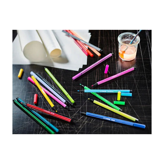 Stabolo Pen 68 Felt -Tip Pen Arty Set con 65 pezzi