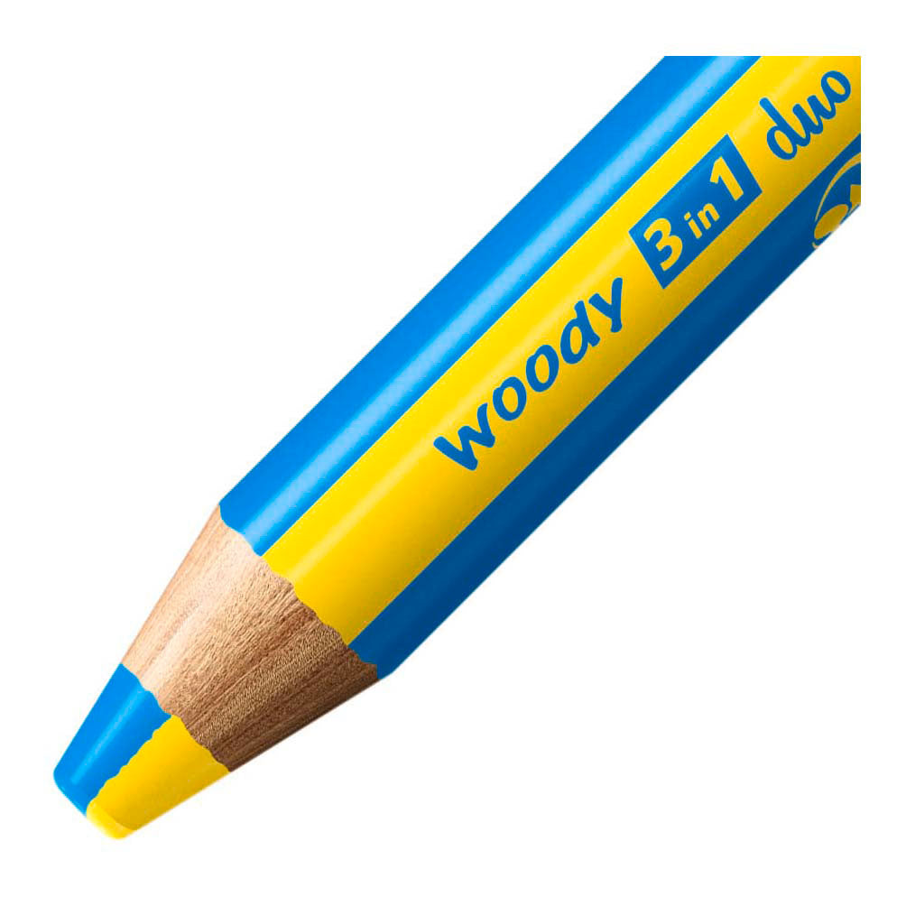 Stabilo Woody 3in1 Duo mit einem Bleistift schärfer, 6dlg.