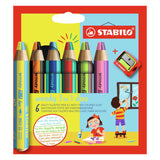 Stabilo Woody 3in1 Duo mat engem Bleistift Sharter, 7Dlg.