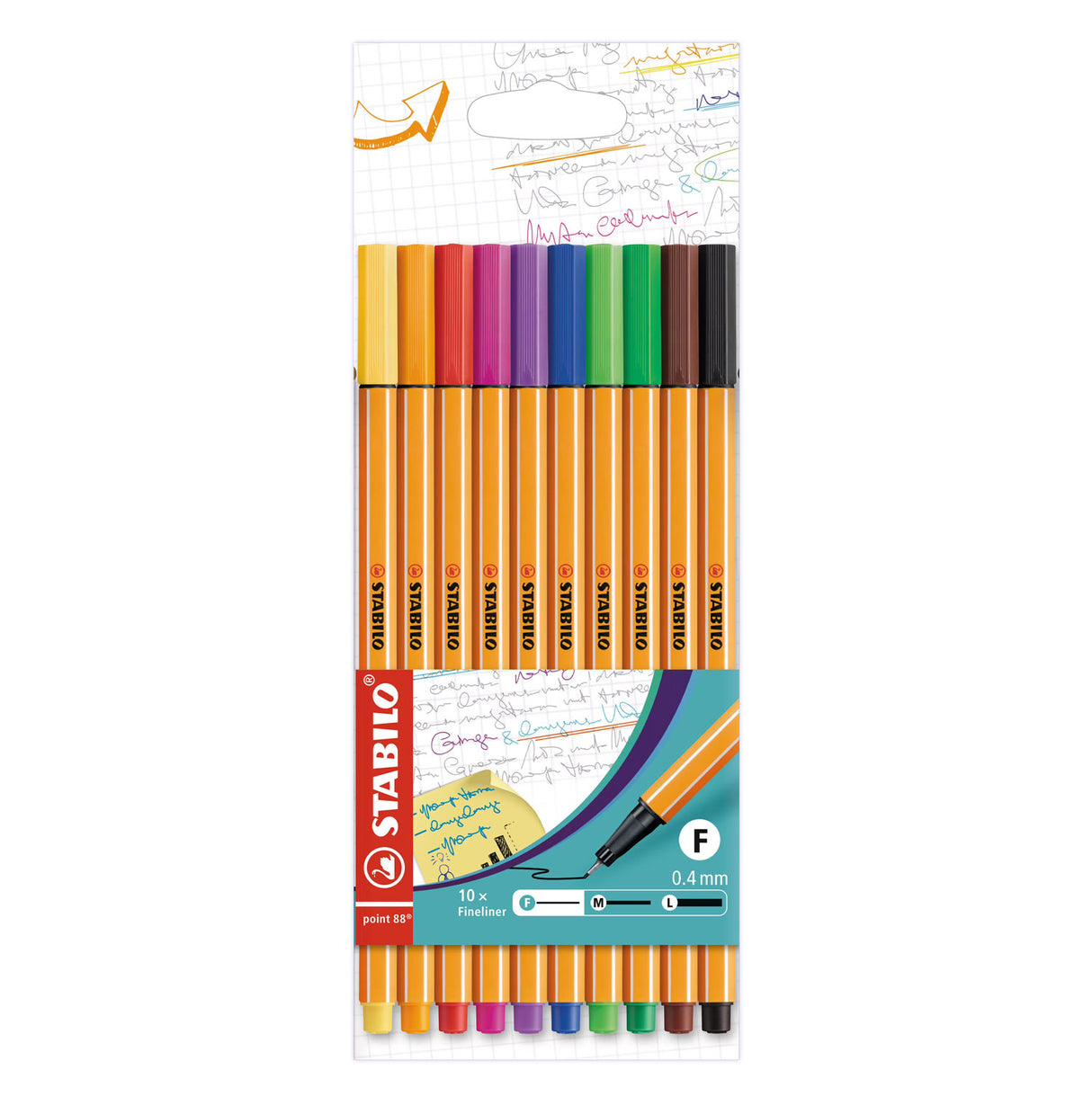 Stabilo Point 88 Fineliner set with 10 pieces