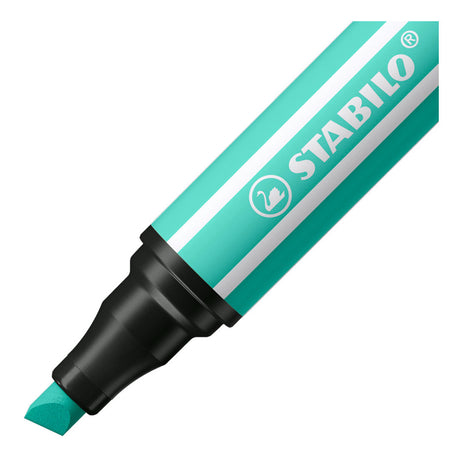 Stabilo Pen 68 max felt -tip pen with thick chiseling point for ice green