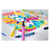 Stabilo Pen 68 Max Felt -tip Pen z debelo dleto limonino rumeno