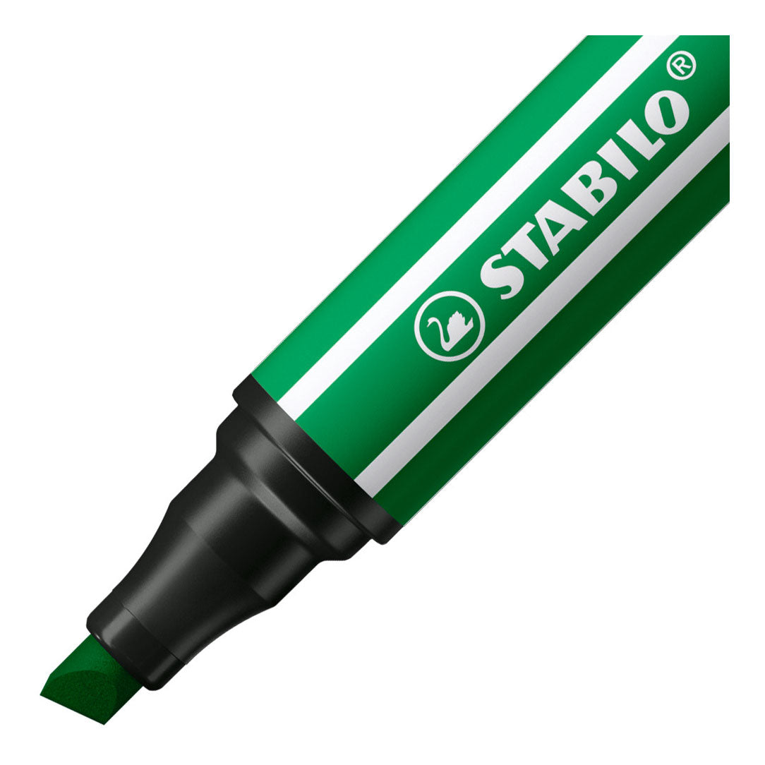 Stillo Pen 68 MAX FELT -TIP PEN avec un point de ciseau épais Smaragdgroen