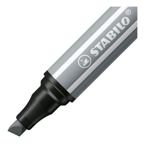 Stabilo Pen 68 Max felt -tip pen with thick chiseling center cold gray