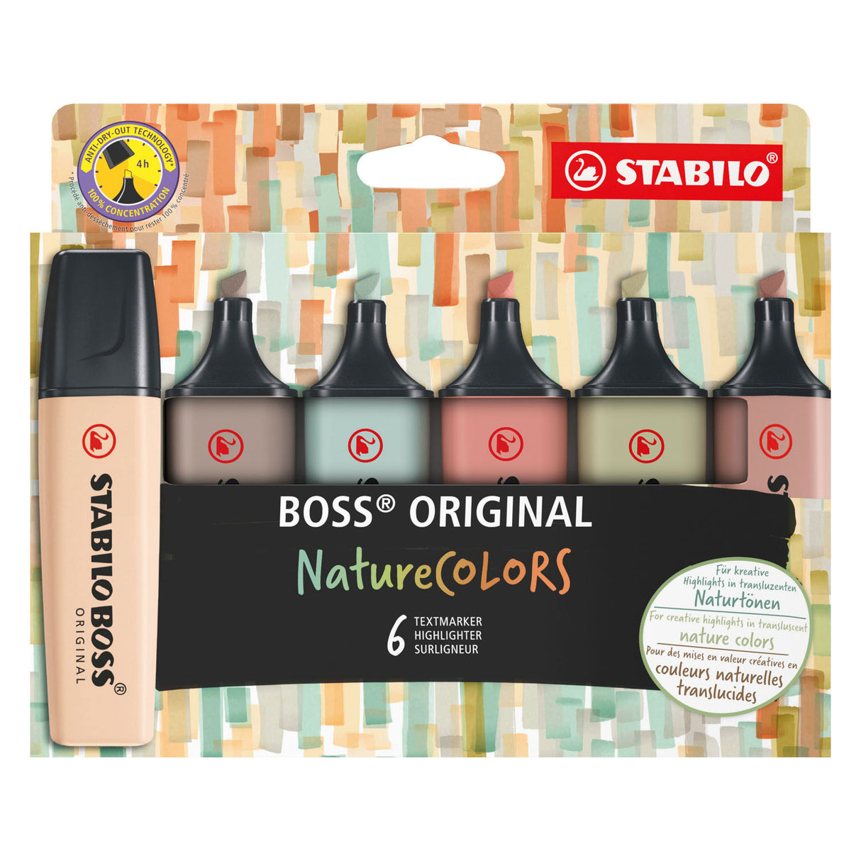 Stabilo BOSS NatureColors Etui Markeerstiften, 6st.