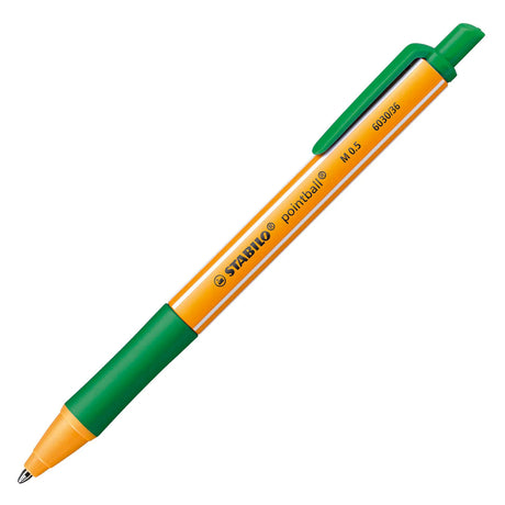 Stabilo Pointball Retractable Ballpoint Pen 60304 0.5mm Blue, Black, Red, Green 4-piece set