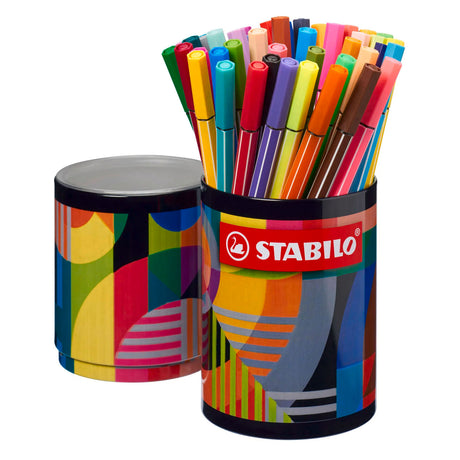 Stabilo pen 68 arty felt-tip pens in metal case - 45 pcs.