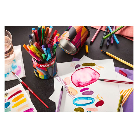 Stabilo pen 68 arty felt-tip pens in metal case - 45 pcs.