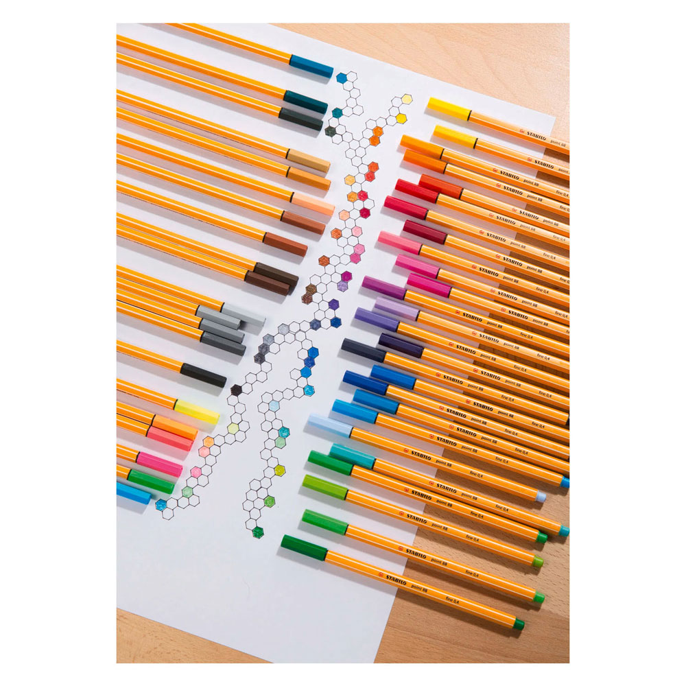 Stabilo point 88 fineliners in case - 40 pcs.
