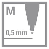 Kuličková pera Stabilo pointball modrá a černá - 2 ks.