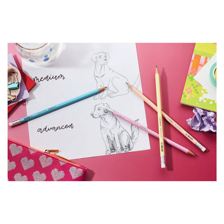 Stabilo swano pastel hb grafitové tužky s gumovým hrotem - 4 ks.