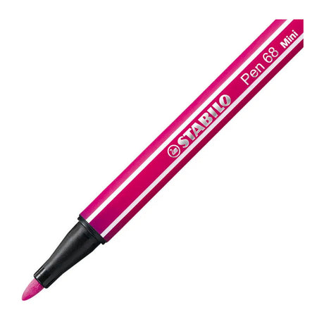 Stabilo pen 68 mini - premium filtpen - animal vibes - etui med 8 farver + klistermærke