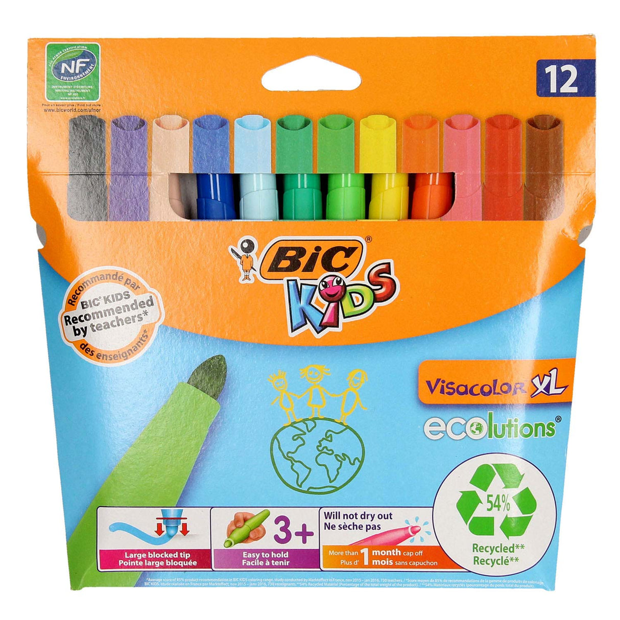 BIC Kids Visacolor XL Ecolutions, 12.