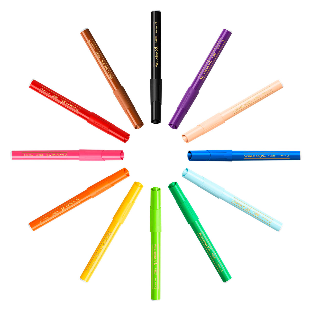 Bic https: www.cchobby.nl -visa-color-marker-line-thickness-3-mm-various-colors-12-piece-1-box
