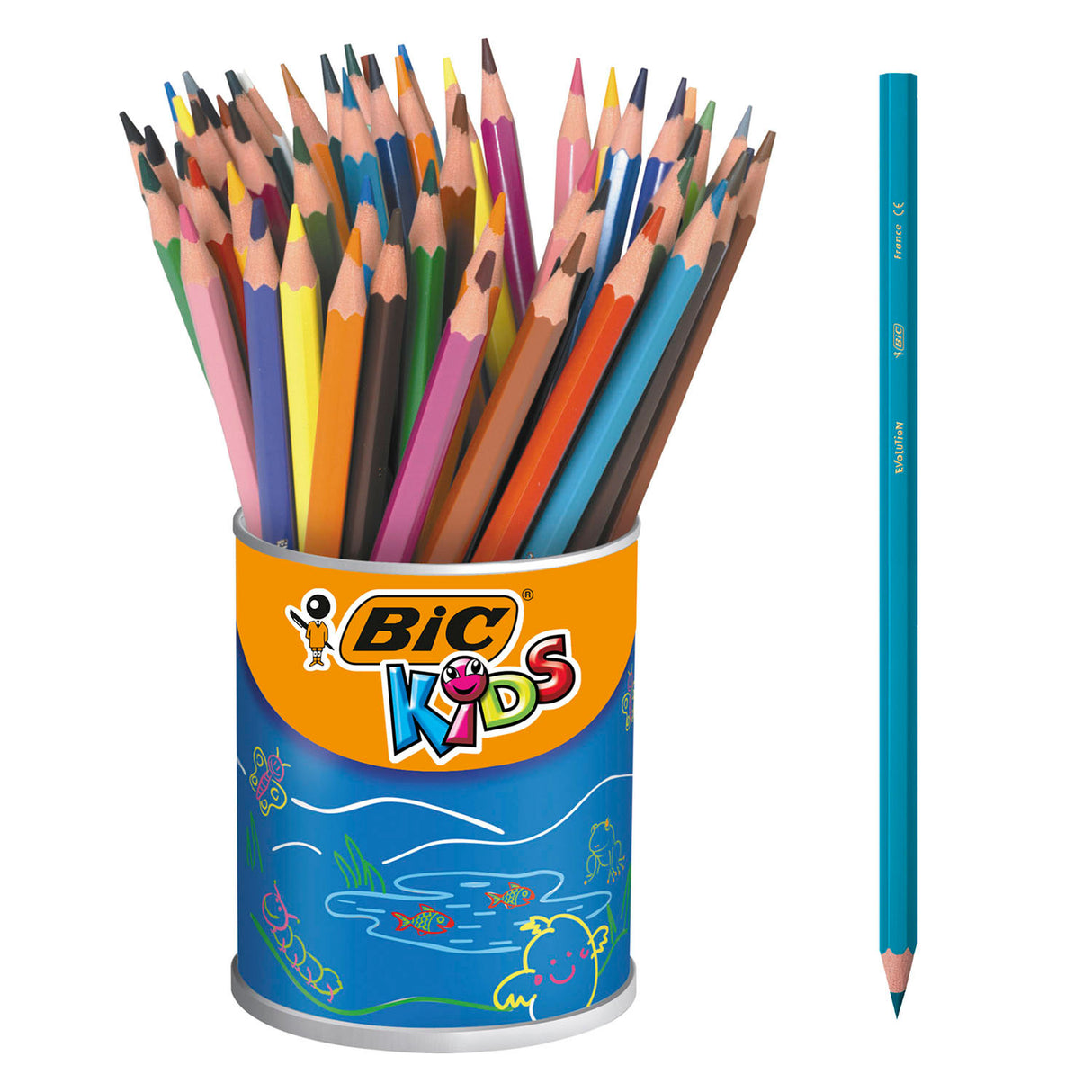 Bic Kids Ecolutions Evolution Colorated Pencils, 60st.