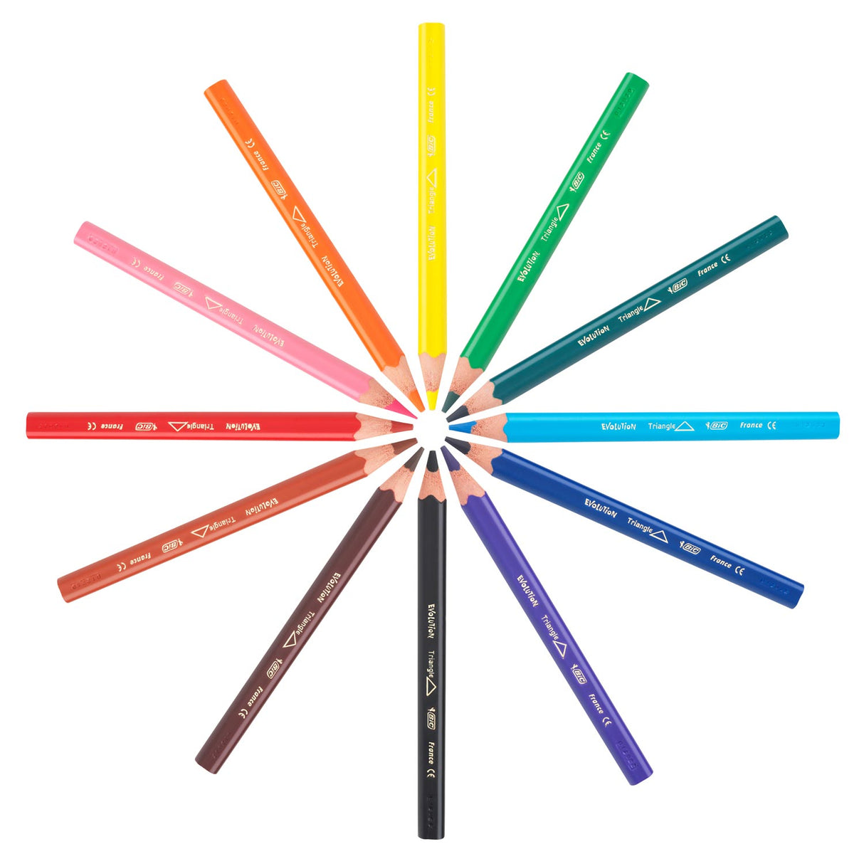 Bic https: www.cchobby.nl -evolution-coloured-pencils-l-14-cm-refill-5-mm-various-colours-12-piece-1-box