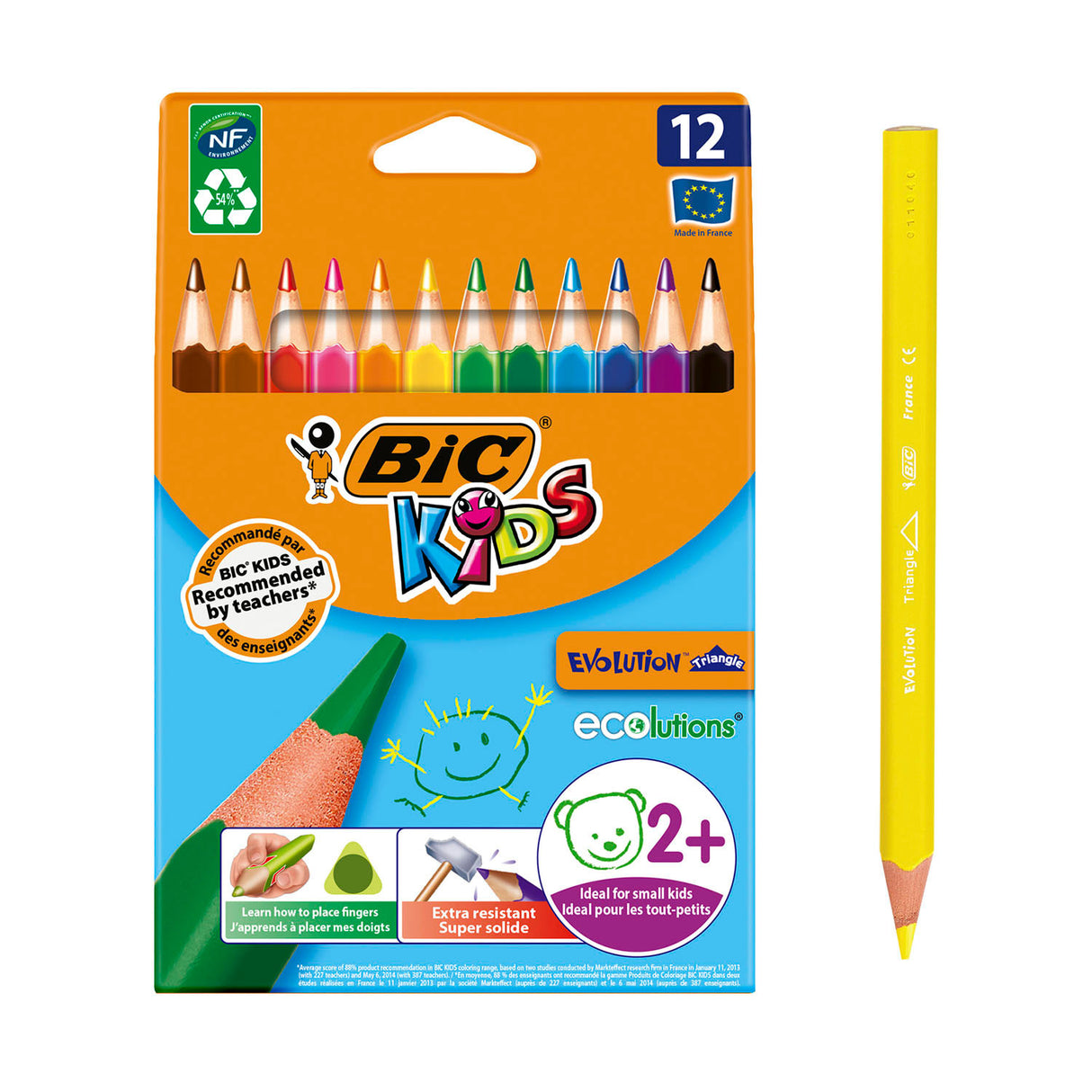 BIC Kids Ecolutions Evolution Dreieck, 12st.