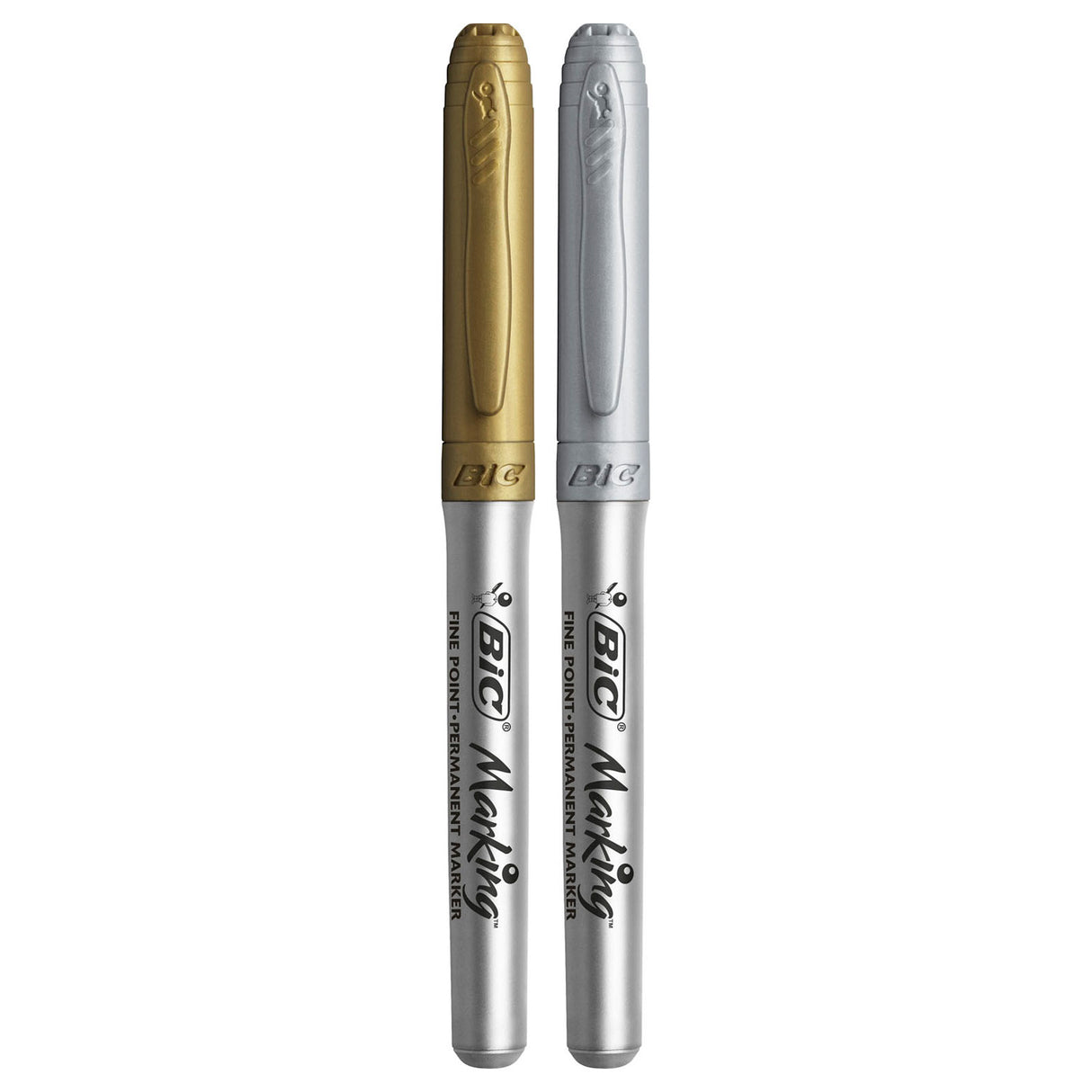 Bic permanent Marker Gold a Sëlwer