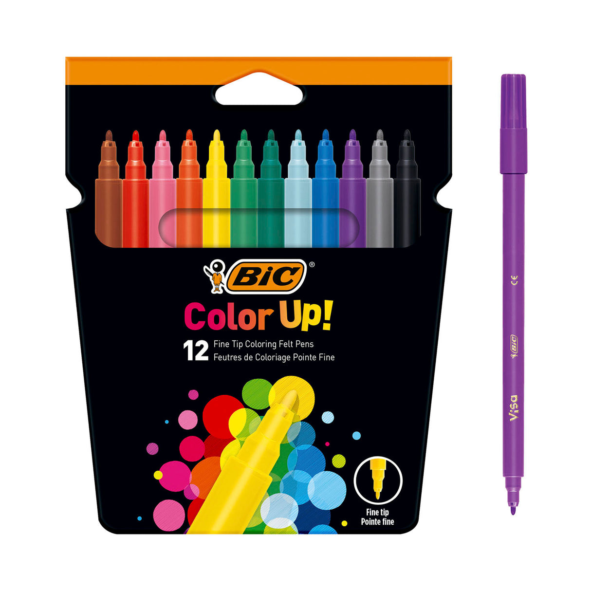 Bic Kids Color Up! Farvemarkører, 12 ..