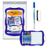 BIC Velleda Whiteboard mit 8 Markierungen