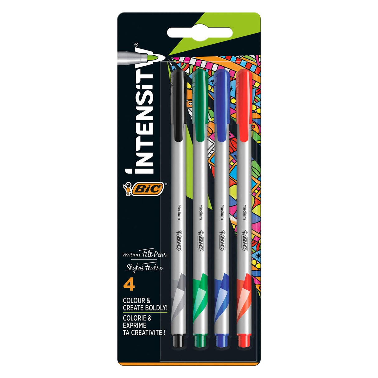 BIC Intensity Fineliners Medium, 4t.