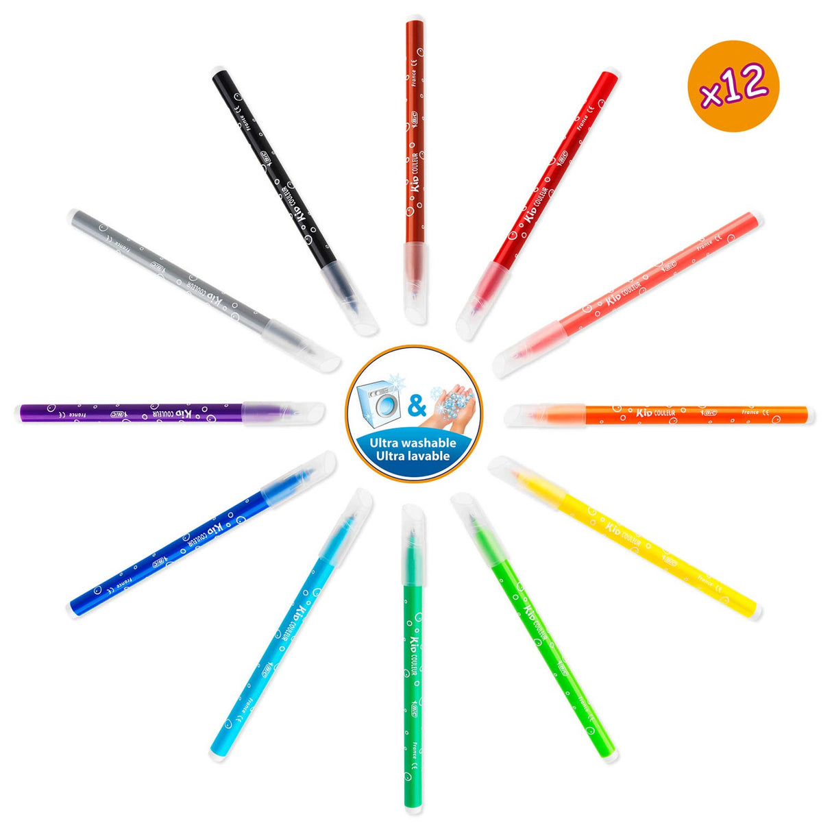 Bic kids coloring case with stickers