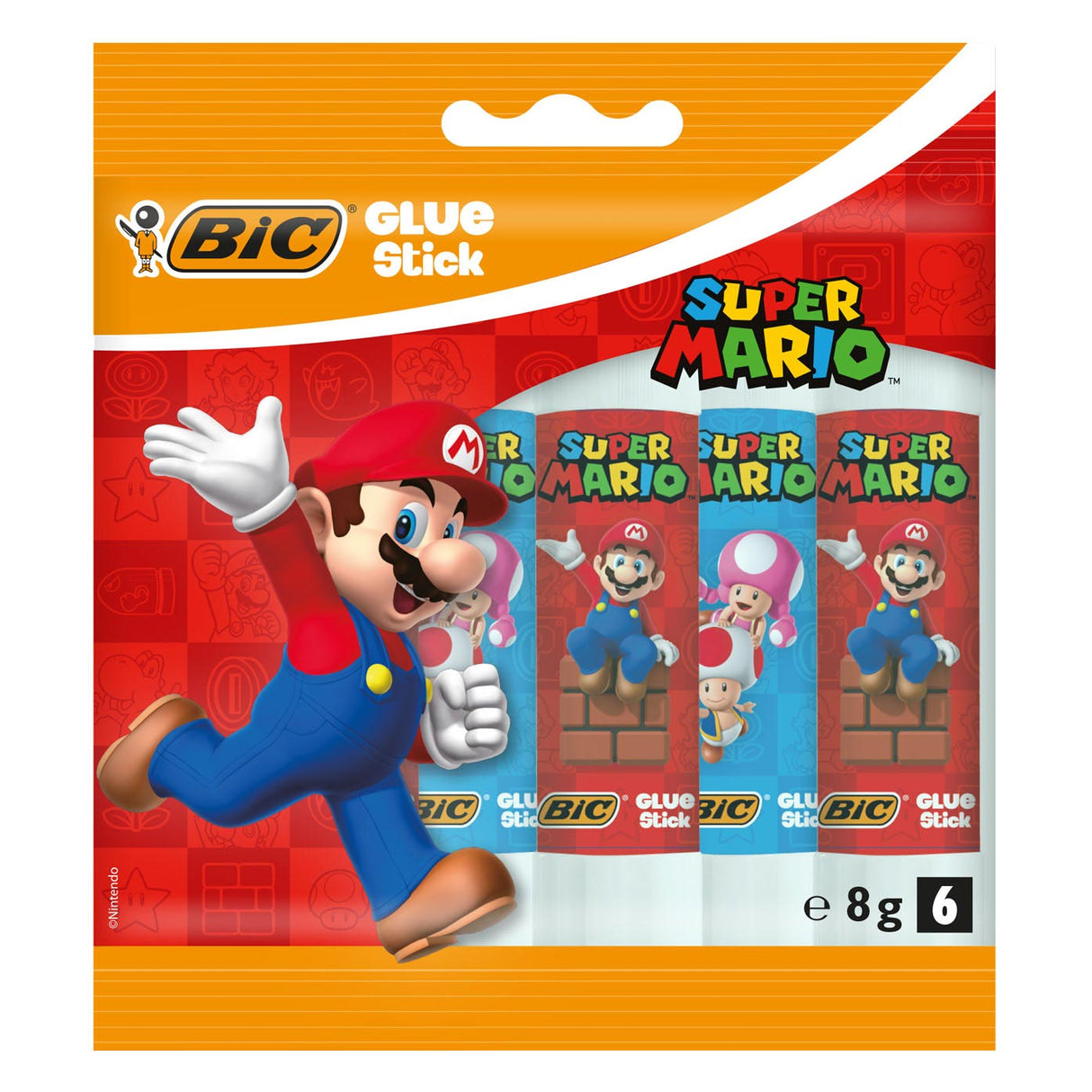 BIC Super Mario lepilo, 6st.