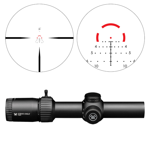Vortex richtkijker strike eagle 1-8x24 sfp, ar-bdc3 (moa)